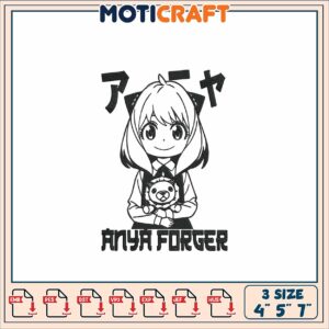 Anya Forger Embroidery Design