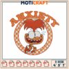Anxiety Cartoon Embroidery Design