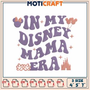 Disney Mama Era Embroidery Design for Craft Projects 4 5 7 Inch