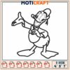 Disney Inspired Donald Duck Embroidery Design in Multiple Sizes 1 Disney Inspired Donald Duck Embroidery Design in Multiple Sizes