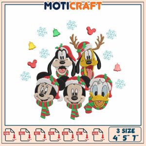 Disney Christmas Embroidery Design