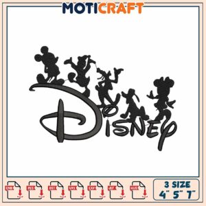 Disney Characters Embroidery Design
