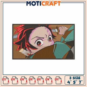 Demon Slayer Tanjiro Embroidery Design