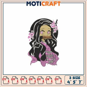 Demon Slayer Nezuko Embroidery Design