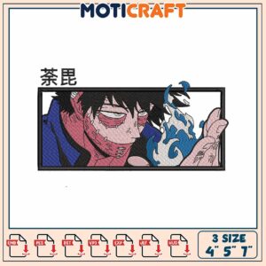 Dabi Embroidery Patch 3 Sizes My Hero Academia