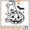 Winnie pooh halloween embroidery, pooh halloween​​ ​embroidery