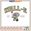 Wall e est 2008 embroidery, eve and wall e ​embroidery