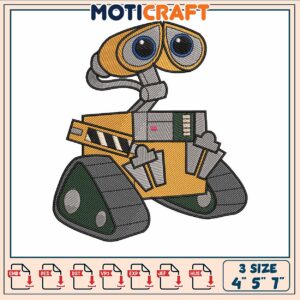 Wall e disney cartoon embroidery, eve wall e​ ​embroidery