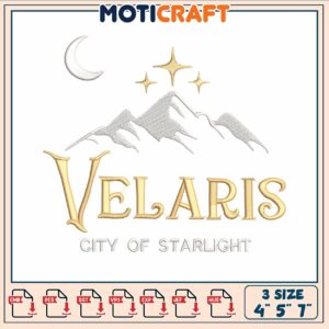 Velaris star mountain embroidery, velario tijuana​ embroidery