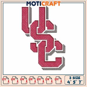 Usc trojans symbol embroidery, usc trojans football​ embroidery
