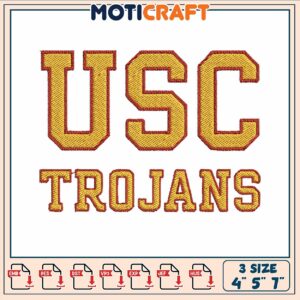 Usc symbol trojans embroidery, lr trojans baseball​ embroidery