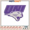 Uni northern panther white embroidery, perry panther football​ embroidery
