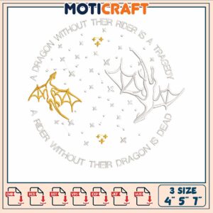 Two dragon art embroidery, drawings of dragons​ embroidery