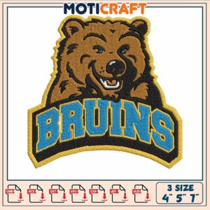 Ucla bear bruins embroidery, ucla bruins baseball​ embroidery