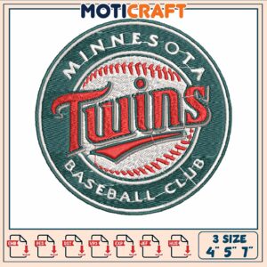 Twins minnesota embroidery, minnesota twins baseball​ embroidery