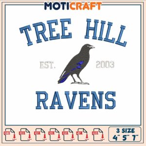 Tree hill ravens 2024 embroidery, one tree hill cast​ embroidery