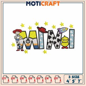 Toy story mini embroidery, cast of toy story​ ​embroidery