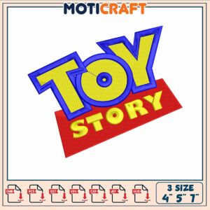 Toy story logo embroidery, toy story characters​​​​​ ​embroidery