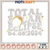 Total soler eclipse embroidery, solar eclipse​​​ ​embroidery