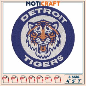 Tigers detroit logo embroidery, detroit tiger tickets​ embroidery