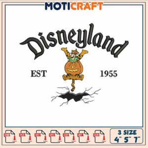 Tiger pumpkin custome embroidery, tiger from disney​​ ​embroidery