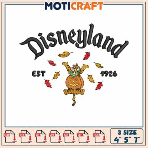 Tiger est 1926 embroidery, tiger disney character​ ​embroidery