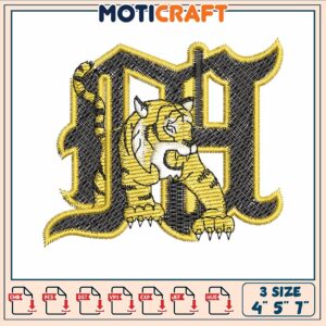 Tiger detroit of symbol embroidery, detroit tiger​​​ embroidery