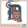 Tiger detroit logo embroidery, detroit baseball embroidery 2 Tiger detroit logo embroidery, detroit baseball embroidery