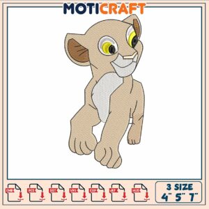 Tiger cartoon embroidery, tiger in disney​ ​embroidery