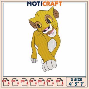 Tiger cartoon disney embroidery, tiger disney character​ ​embroidery