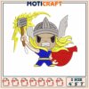 Thor chibi art embroidery, thor marvel comics embroidery 2 Thor chibi art embroidery, thor marvel comics embroidery