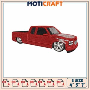 The red car cartoon embroidery, car cartoon car​ embroidery
