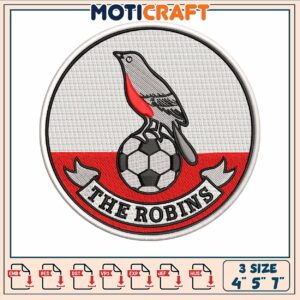 The robin birds embroidery, red robin bird​​ embroidery