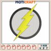 The flash logo embroidery, the flash comic book embroidery 1 The flash logo embroidery, the flash comic book embroidery