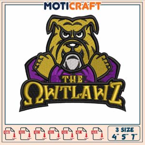 The qwtlawz dog embroidery, boss dog collar​​ embroidery