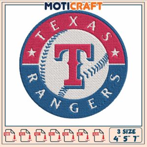 Texas rangers logo football embroidery, texas rangers tickets​ embroidery