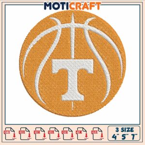Tennessee basketball logo embroidery, tennessee basketball​​​​​ embroidery