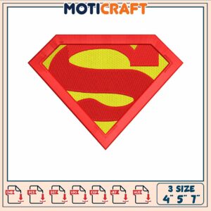Superman symbol embroidery, new superman movie​ embroidery