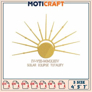 Sun is yellow embroidery, drawing of the sun​​​​​ embroidery