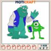 Sulley and mike embroidery, mike and sulley​ ​embroidery