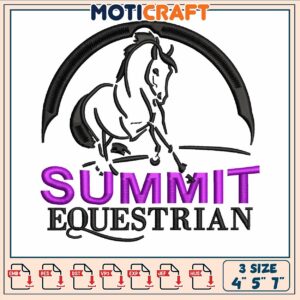 Summit equestrian embroidery, horse head drawing​ embroidery
