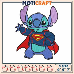 Stitch super cartoon embroidery, coloring pages stitch​ ​embroidery