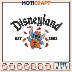 Stitch pumpkin est 2002 embroidery, stitch wallpaper​​​ ​embroidery