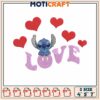 Stitch love valentine embroidery, angel stitch costume embroidery 2 Stitch love valentine embroidery, angel stitch costume embroidery
