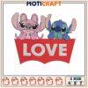 Stitch love cartoon embroidery, stitch y angel embroidery 1 Stitch love cartoon embroidery, stitch y angel embroidery
