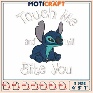 Stitch bit cartoon embroidery, stitch wallpapers​ ​embroidery