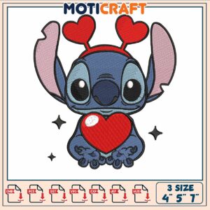 Stitch bring love embroidery, stitch images​ ​embroidery