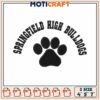 Spring field bulldogs embroidery, georgia bulldogs​ embroidery