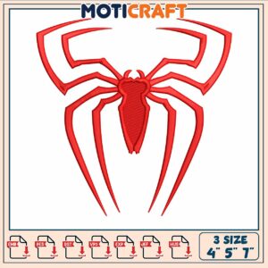 Spider man symbol embroidery, spiderman drawings​ embroidery