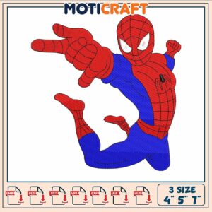 Spider man fly embroidery, new spiderman movie​ embroidery